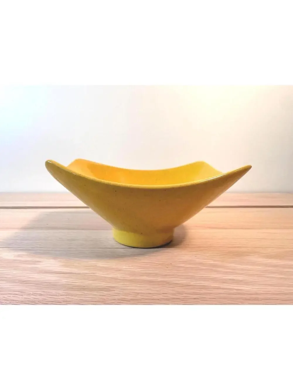 Vintage Frankoma F34 Rice Bowl - Mustard Yellow